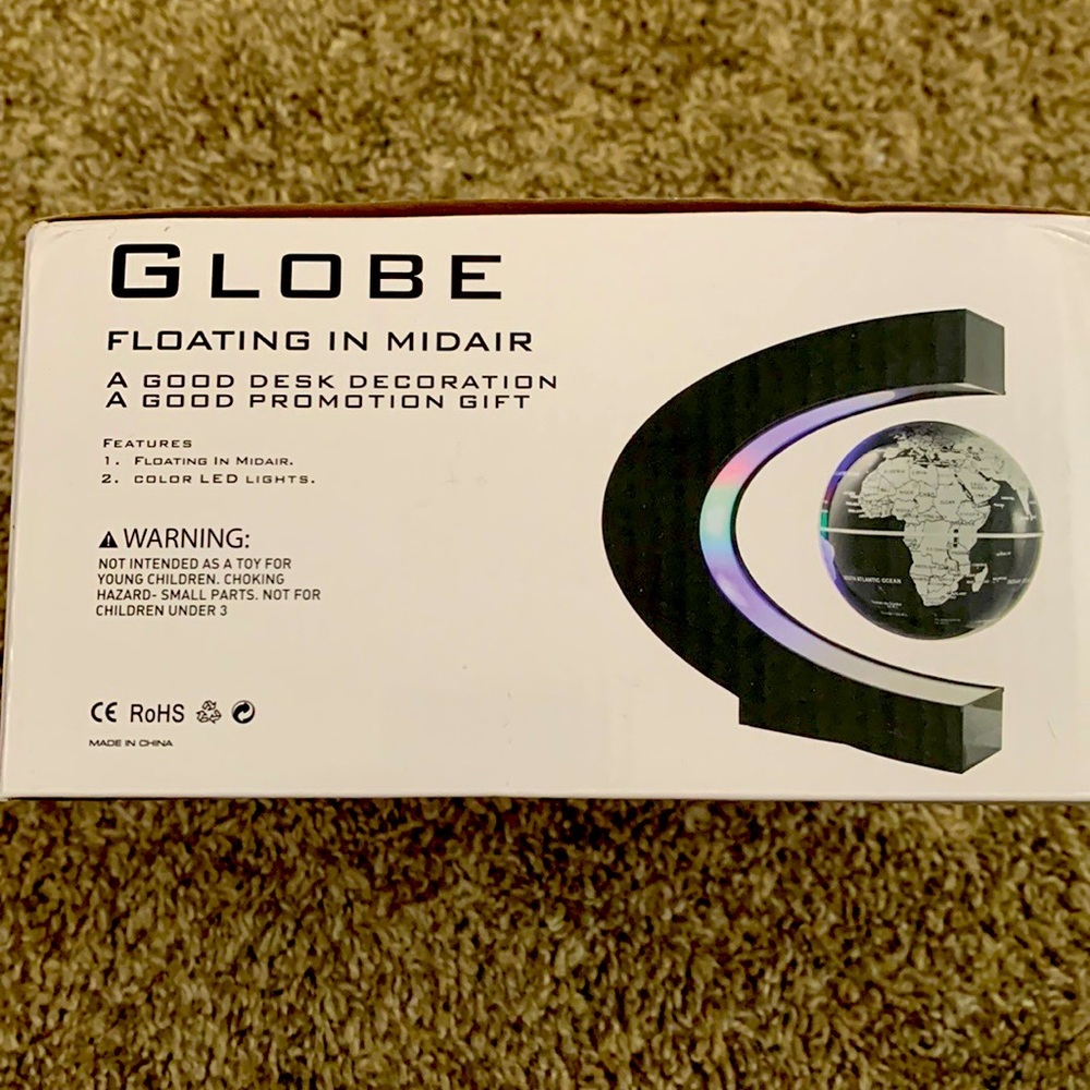 Desk Globe Floating in Midair